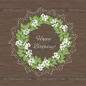 Spring card - vector image