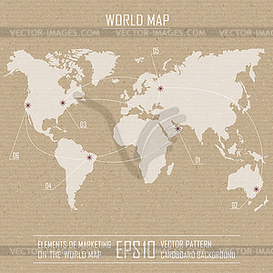 Map of world - vector image