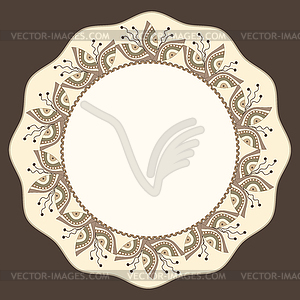 Frames with ornaments - royalty-free vector clipart