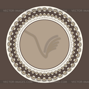 Frames with ornaments - vector image