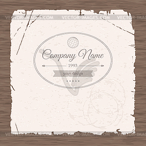 Retro stylish business icon - vector image