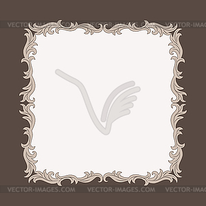 Vintage decorative frame - vector clipart