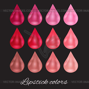 Lipsticks - vector image