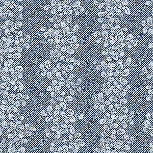 Pattern with denim jeans background - vector clip art