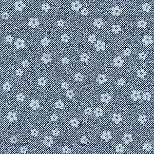 Pattern with denim jeans background - vector image