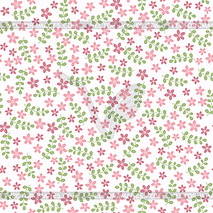 Elegant seamless pattern with flowers - vector clipart