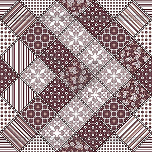 Creative seamless patchwork pattern - vector clipart / vector image