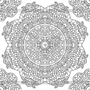 Ornament card with mandala - vector clipart / vector image