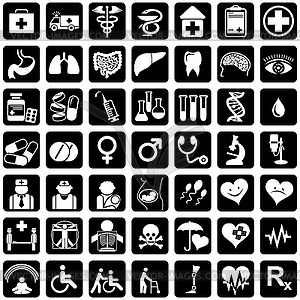 Ickons medicine - vector clipart