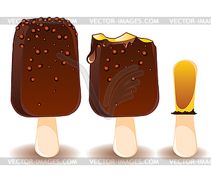 Ice cream disappearance - vector image