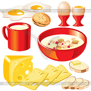 Dairy food  - vector image