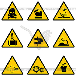 Warning signs - vector image