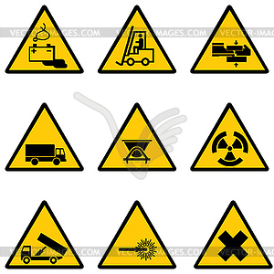 Warning signs  - vector clip art