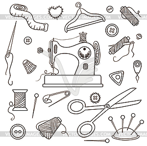 Sewing set - vector image