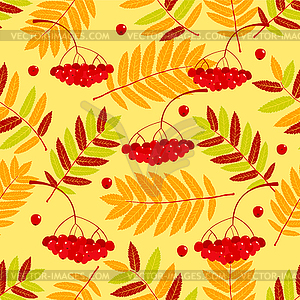 Autumn seamless pattern  - vector image