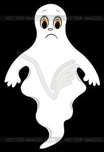 Sad ghost - vector image