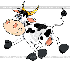 White cow - vector clipart