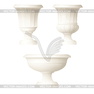 Classic style decorative vase - vector clip art