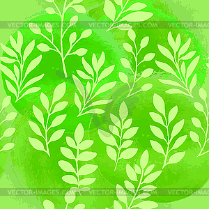 Зеленый бесшовный паттерн - клипарт в формате EPS