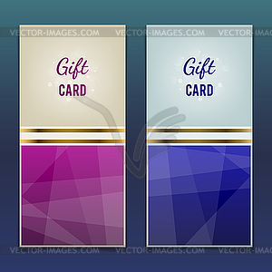 Gift Cards - vector clipart