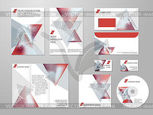 Professional corporate identity kit or business - vector image