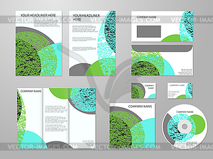 Professional corporate identity or business kit wit - vector image