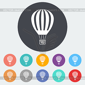 Air balloon - color vector clipart