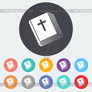 Bible single icon - vector clipart / vector image