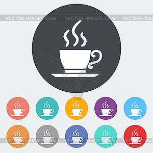 Cafe single icon - vector clip art