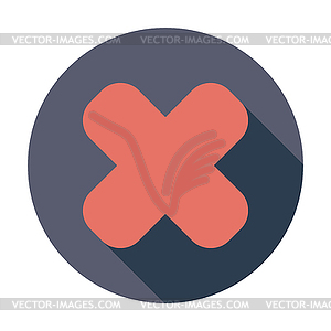 Delete button - vector image