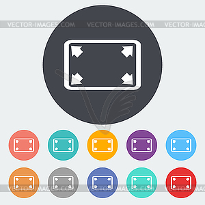 Deploying video icon - color vector clipart