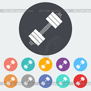 Dumbbell icon - vector clipart