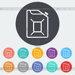 Gas Containers icon - vector clip art