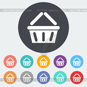 Basket for products - royalty-free vector clipart