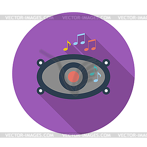 Icon of car speakers - vector image