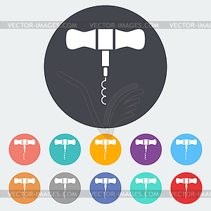 Corkscrew - royalty-free vector clipart