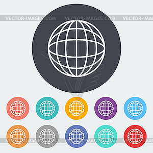 Simple World globe  - vector clip art