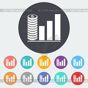 График плоские один значок - графика в векторном формате