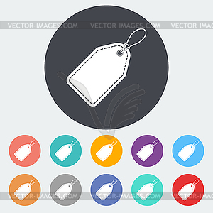 Label icon - vector image