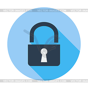 Lock single icon - vector clipart