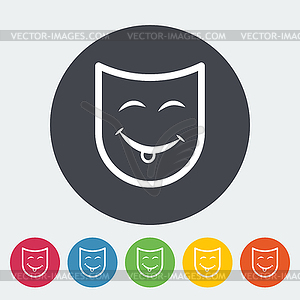 Theatrical mask - vector image