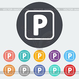 Parking symbol - vector clipart