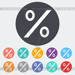 Icon percent sign  - vector clip art