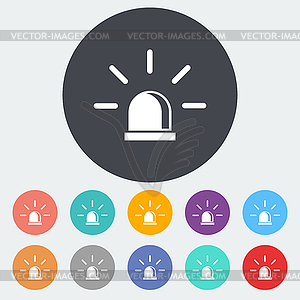 Police single icon - vector image