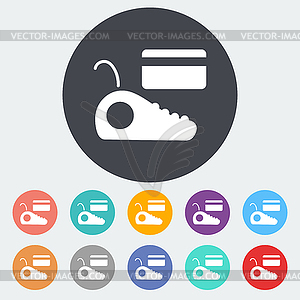 POS terminal - vector clip art