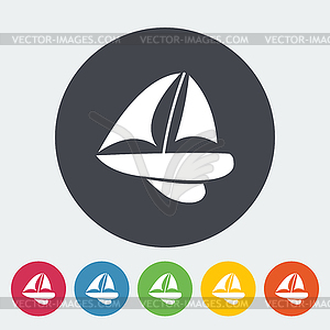 Yacht - vector image
