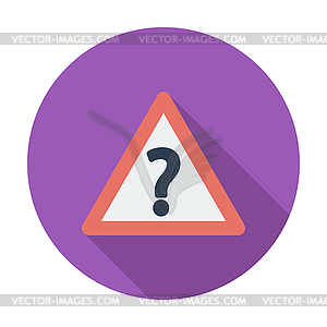 Question single icon - vector clip art