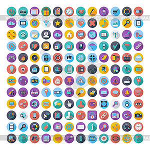 Social media and network icons - vector image