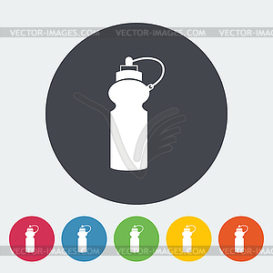 Sports water bottle icon - vector image