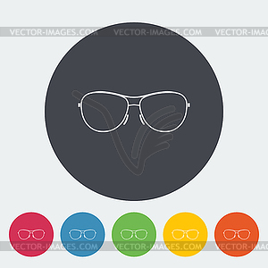 Sunglasses - color vector clipart